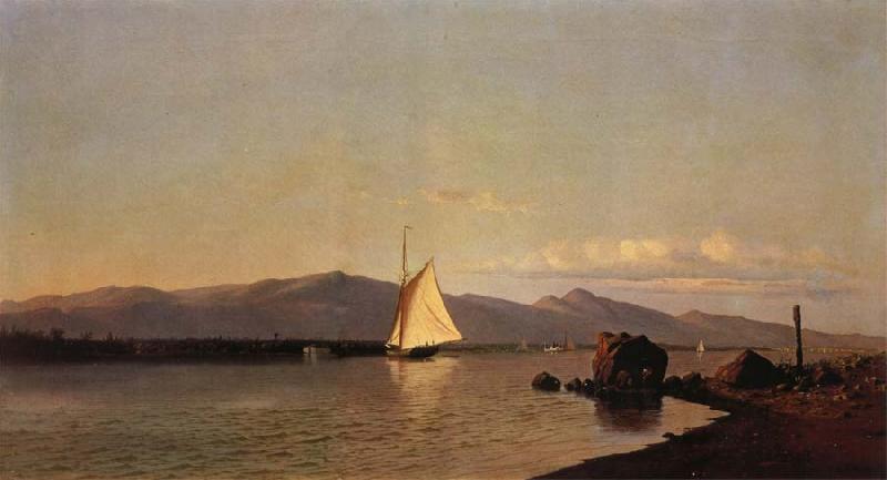 Francis A.Silva Kingston Point Hudson River Germany oil painting art